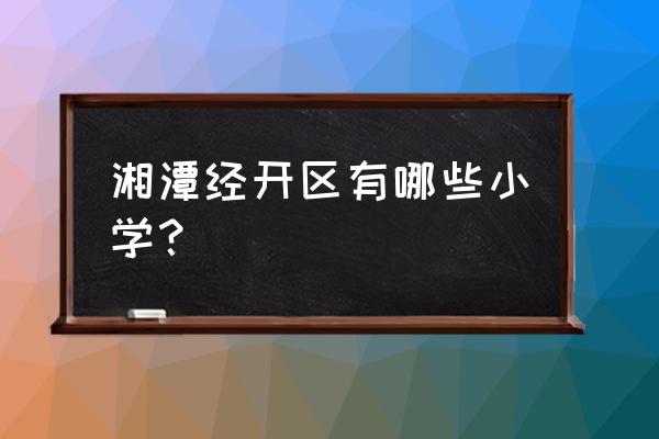 九华雅士林欣城最新消息 湘潭经开区有哪些小学？